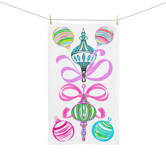 Hand Towel Merry Ornaments