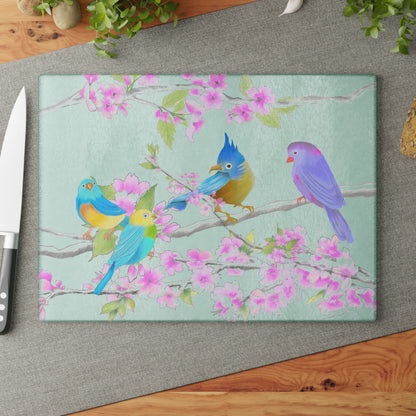 Glass Cutting Boards Cherry Chirp