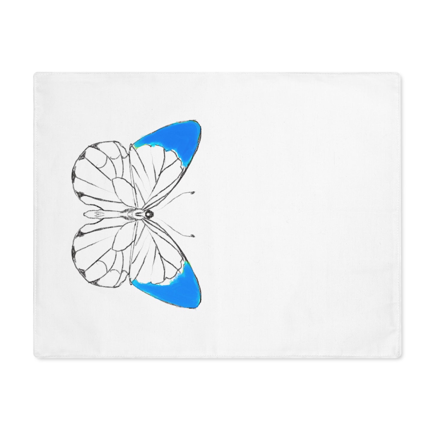 Placemat, 1pc Lucy Butterfly Med Blue