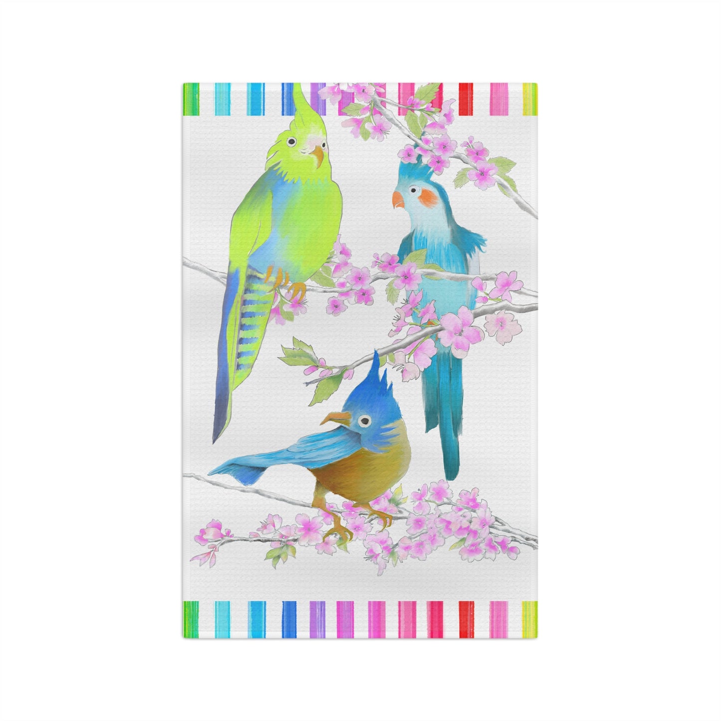 Jolly Birds Microfiber Tea Towel