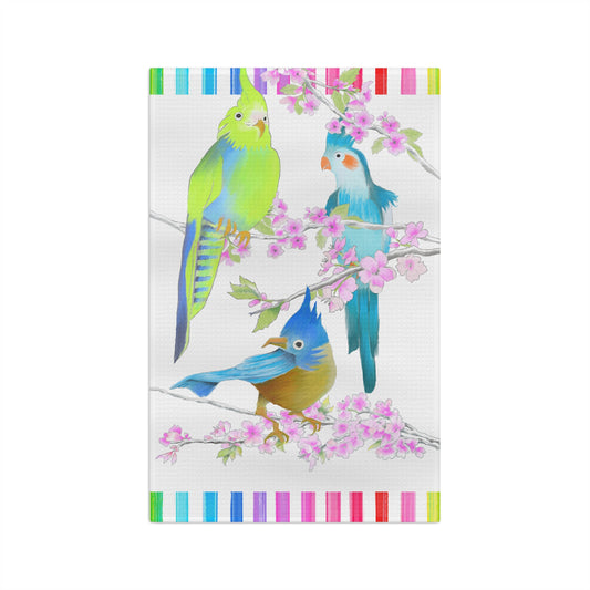 Jolly Birds Microfiber Tea Towel