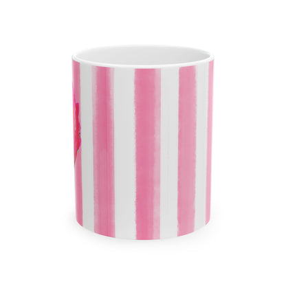 Dancing Tulips Mug Pink Red