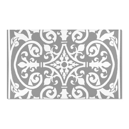 Scrollwork Indoor/Outdoor Rug Gray