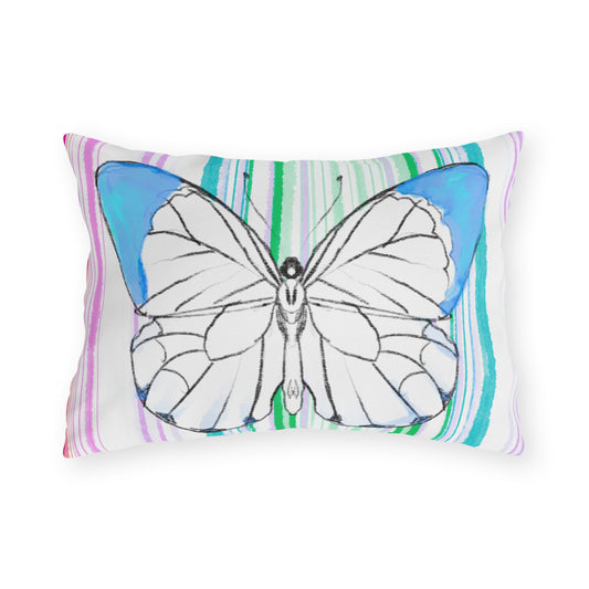 Pillows Outdoor Watercolor Butterfly Whimsy