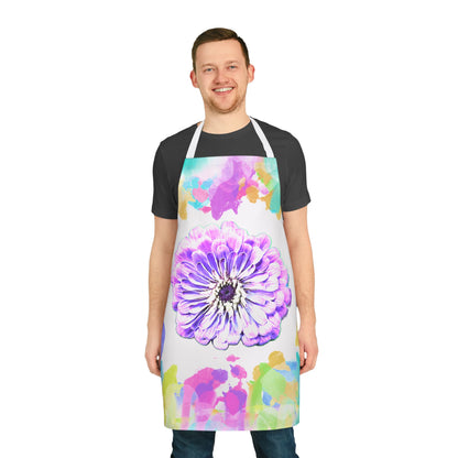 Zinnia Color Splash Apron