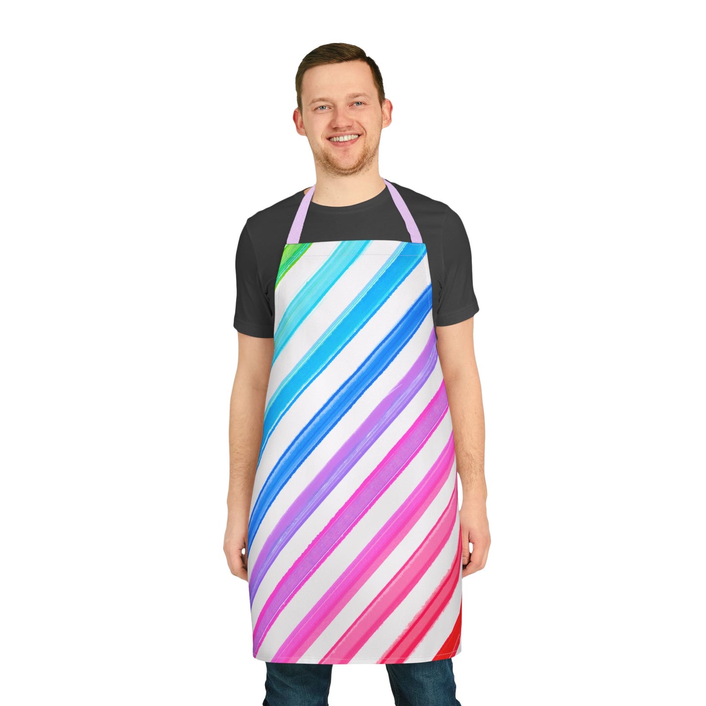 Aprons Watercolor Diagonal Stripes