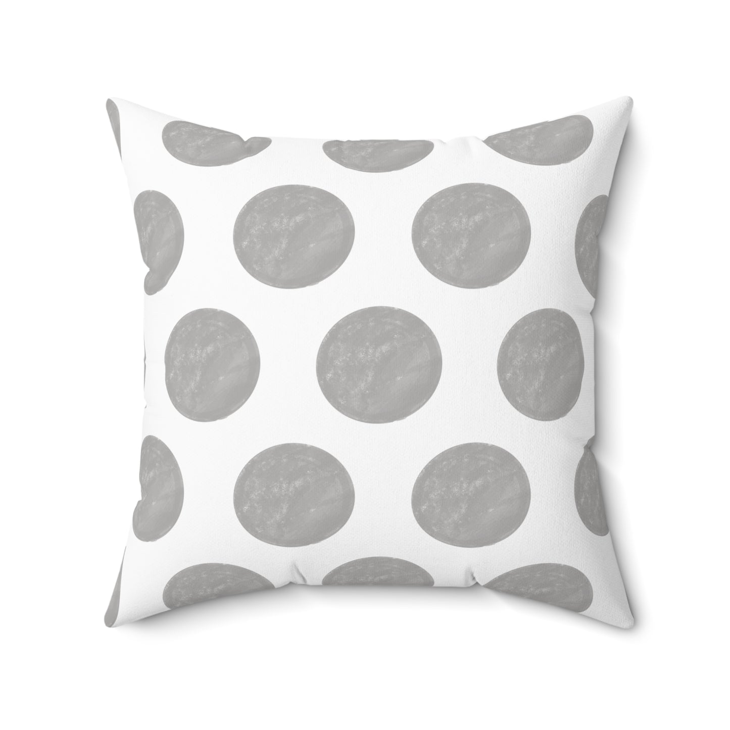 Polka Dot Joy Polyester Square Pillow "Solus Christus…”