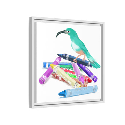 Jolly Birds Matte Canvas Framed