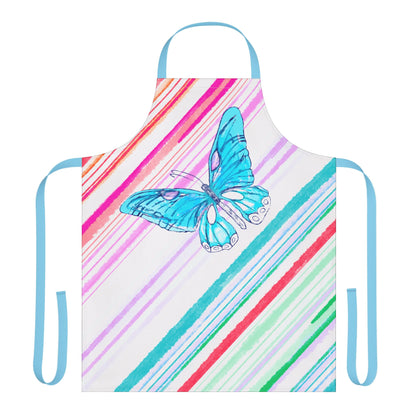 Aprons Butterfly Diagonal Stripes