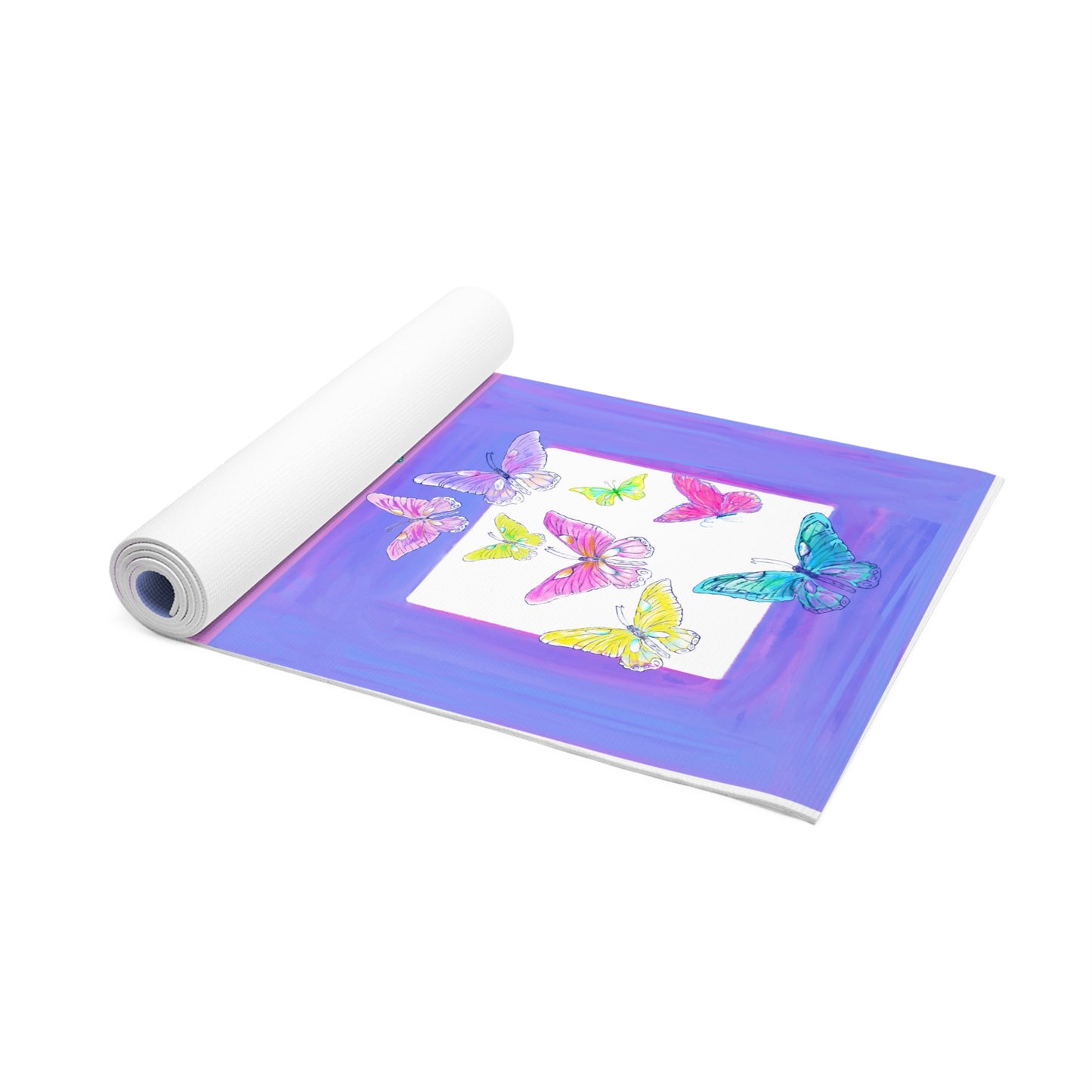 Foam Yoga Mats Butterfly & Color Blocks