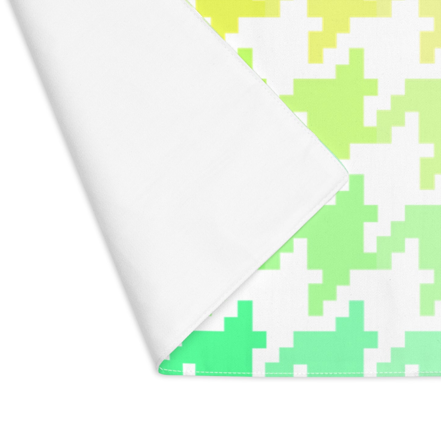 Houndstooth Fun in Yellow and Green | Cotton Placemat