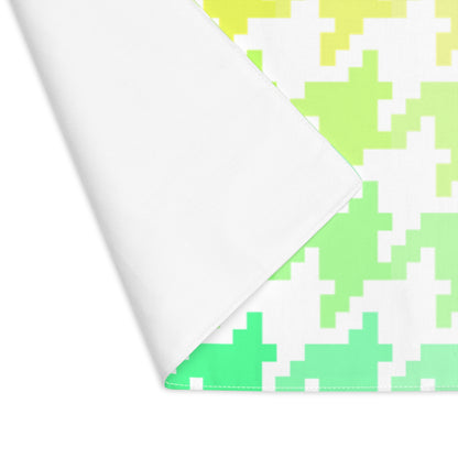 Houndstooth Fun in Yellow and Green | Cotton Placemat