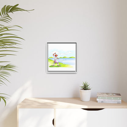 Dogi Fun Matte Canvas Framed