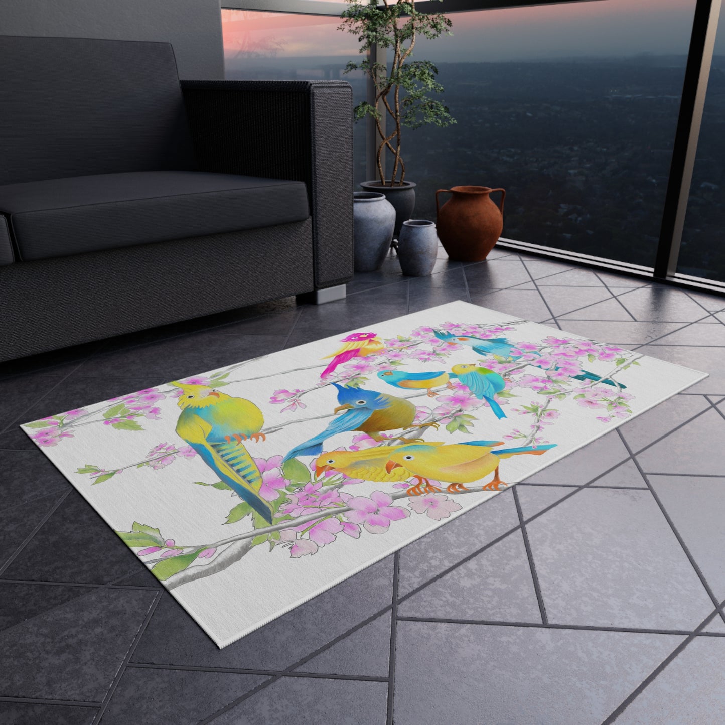 Cherry Chirp Indoor/Outdoor Rug