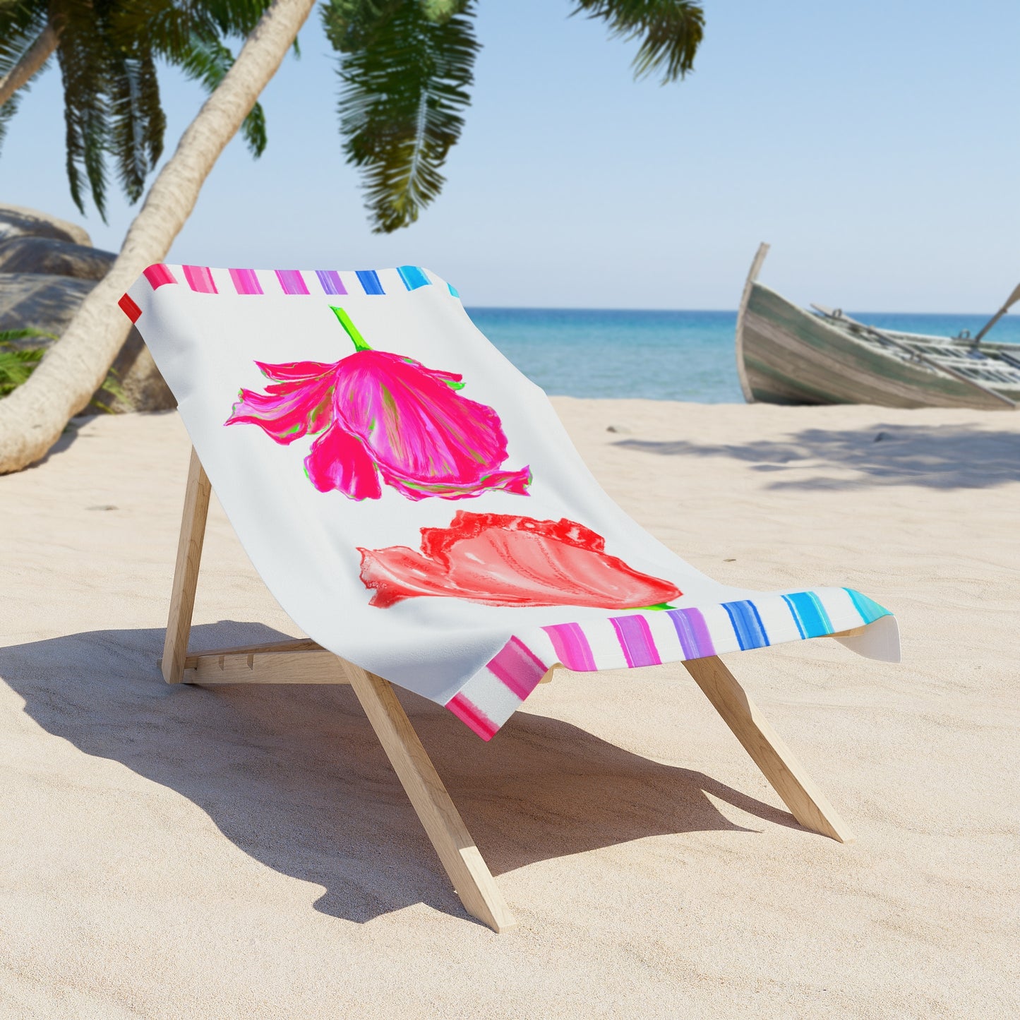 Tulip Love Beach or Bath Towel