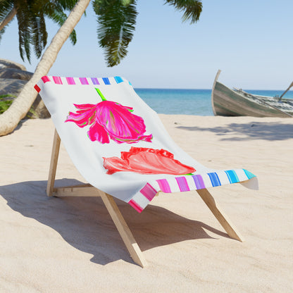 Tulip Love Beach or Bath Towel
