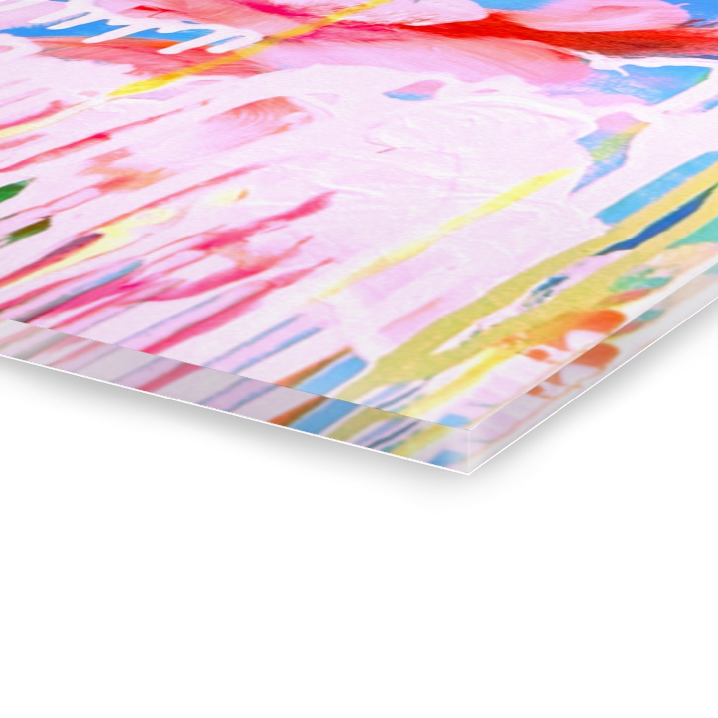 Acrylic Wall Art Color Drizzle