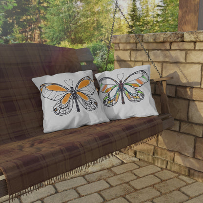 Outdoor Pillows Lulu Butterflies Orange