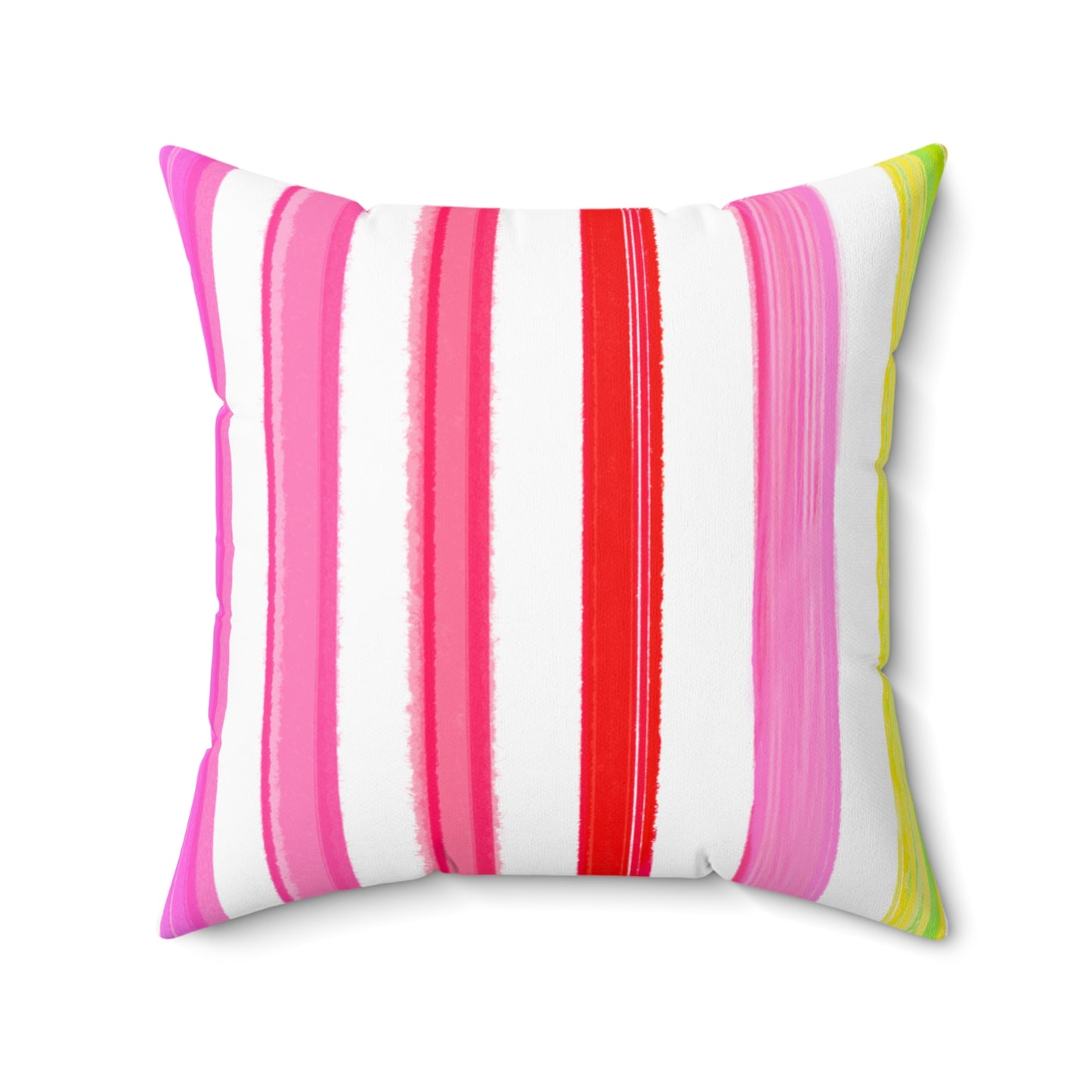 Square Pillow Watercolor Stripes