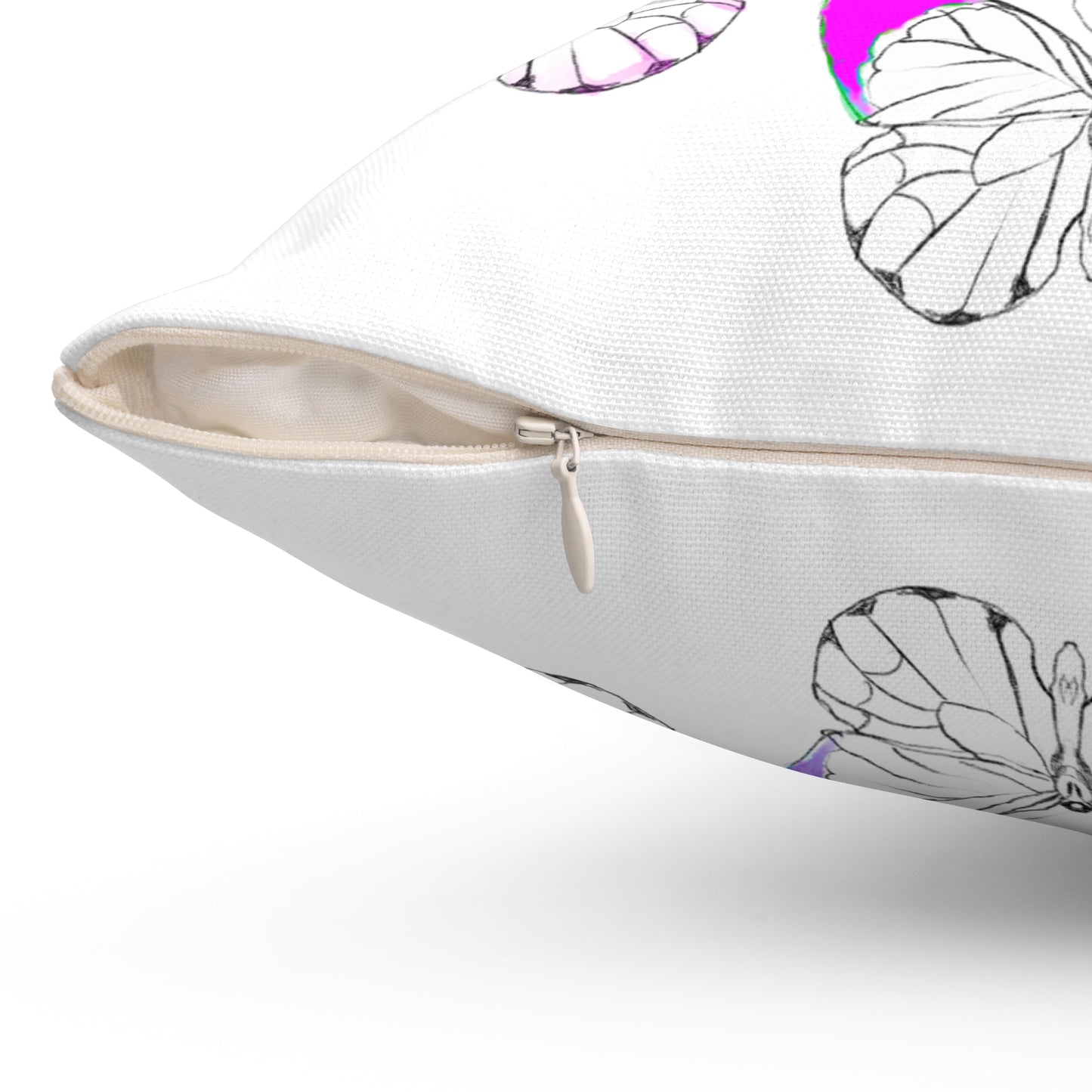 Chroma Polyester Square Pillow  " A heart in God's..."