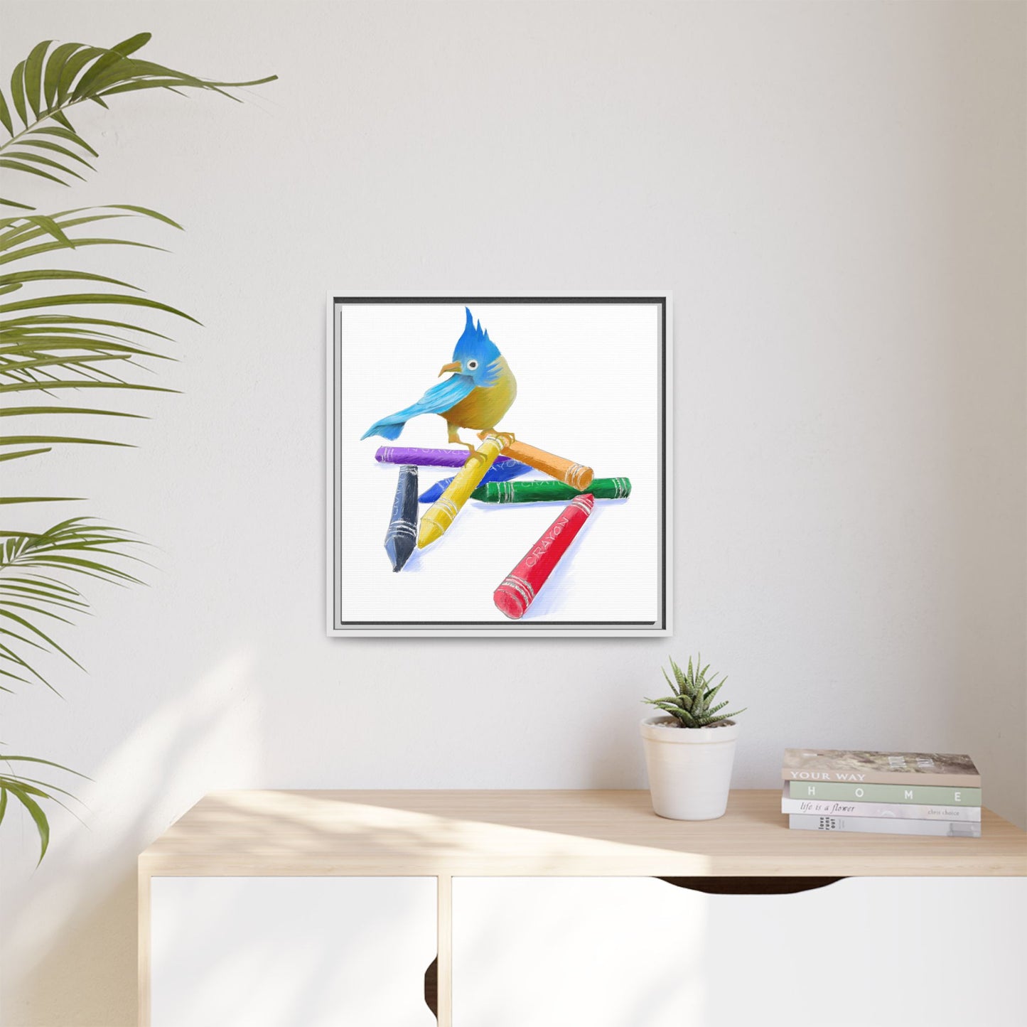 Jolly Birds Matte Canvas Framed