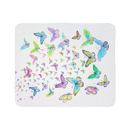 Blossom Glide Fleece Sherpa Blanket