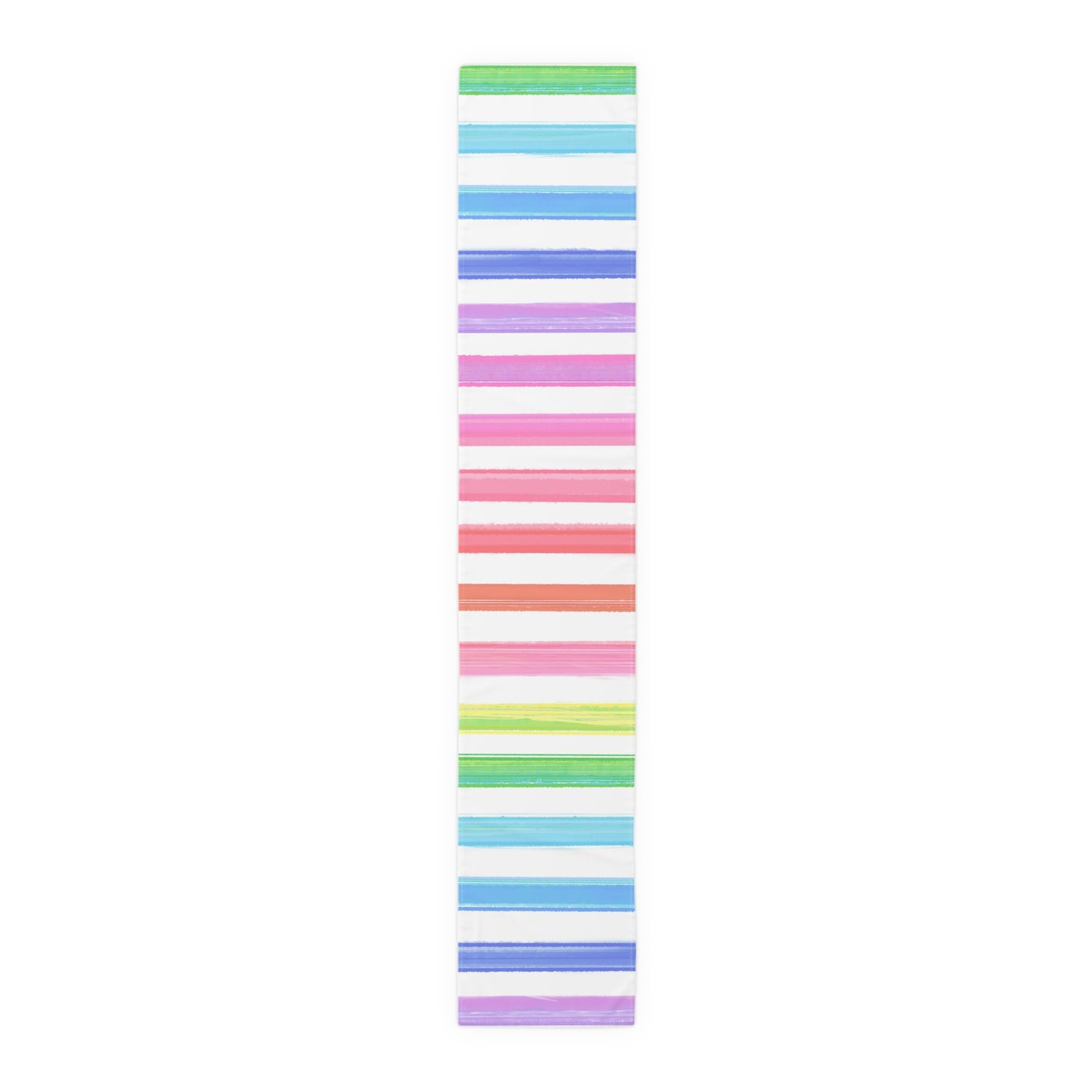 Watercolor Stripes Table Runner