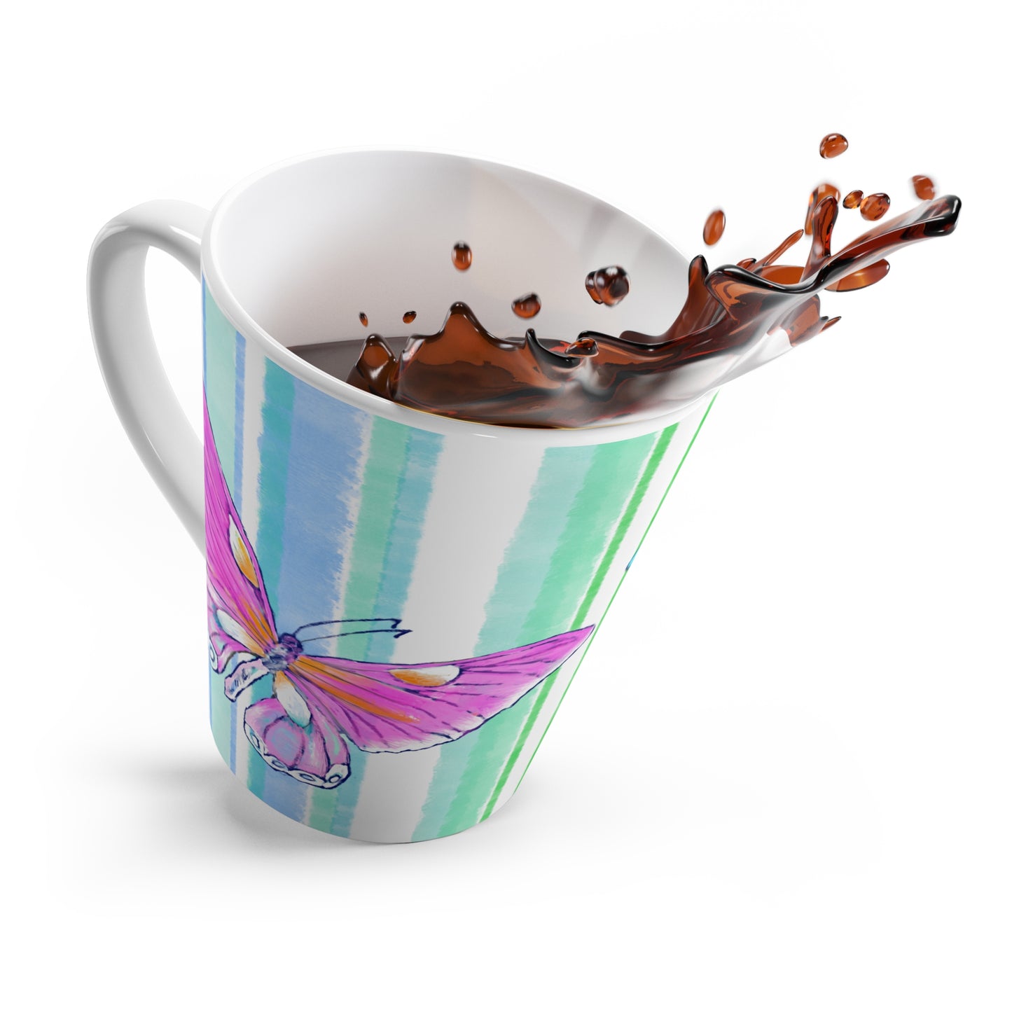 Fun Stripes Latte Mug