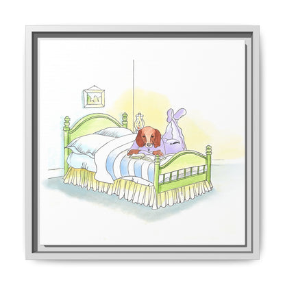 Dogi Fun Matte Canvas Framed