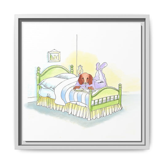 Dogi Fun Matte Canvas Framed