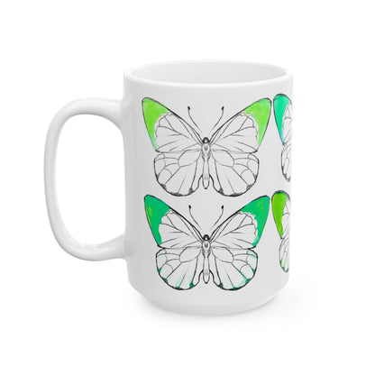 Chroma Ceramic Mug, (11oz, 15oz) Green