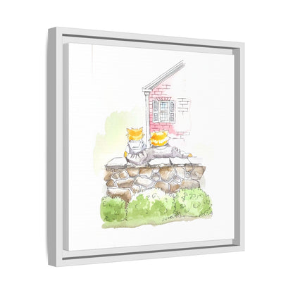 Kitty Fun Matte Canvas Framed