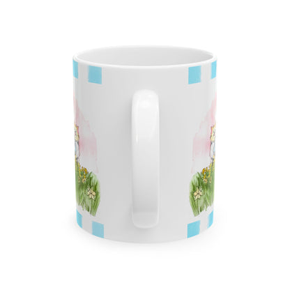 Kitty Fun Mug “He gives rain…”