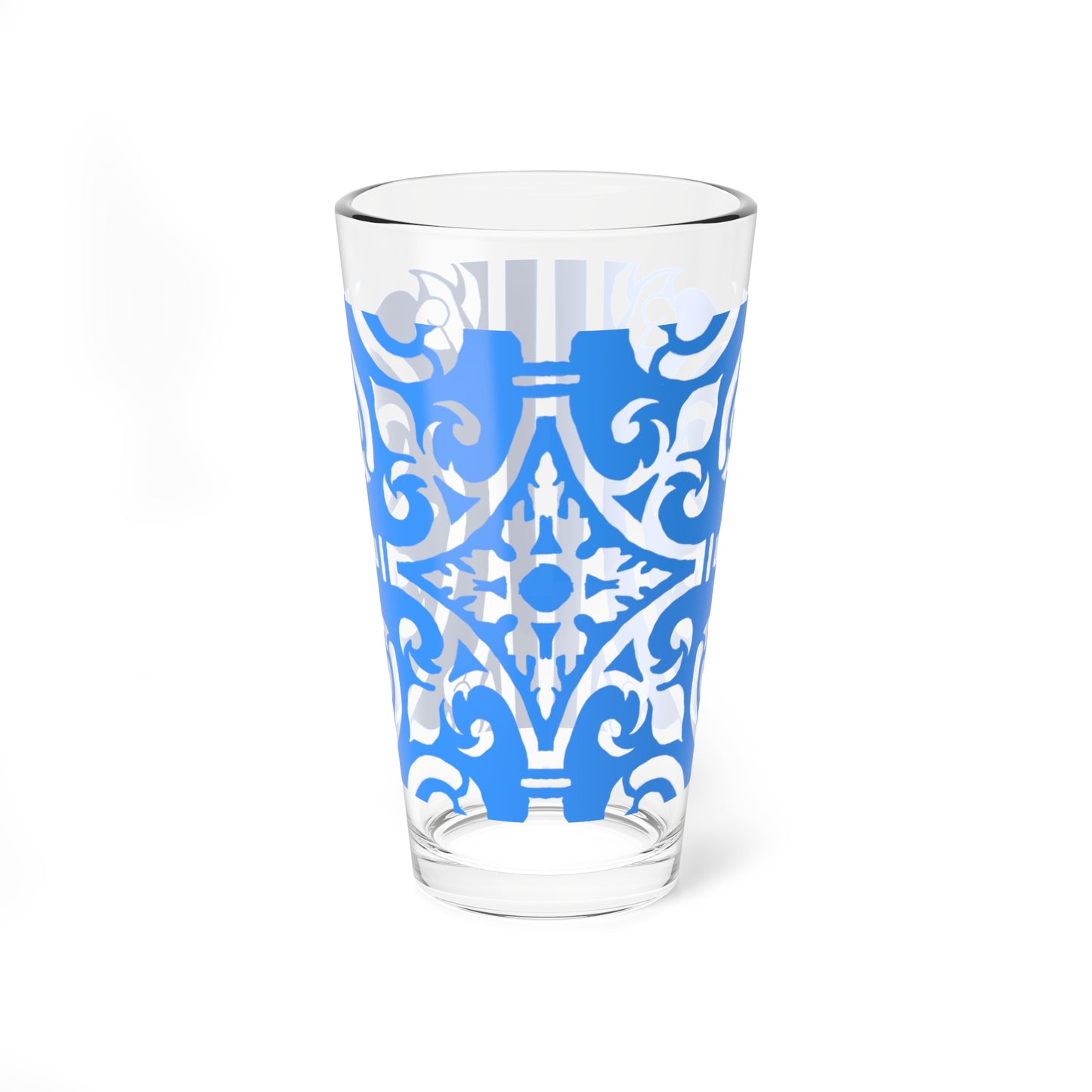 Mixing Glass, 16oz Scrollwork Art