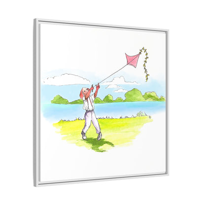 Dogi Fun Matte Canvas Framed