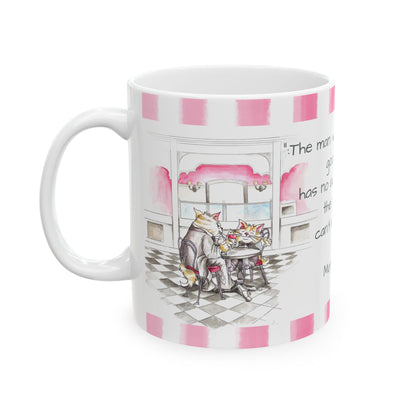Kitty Fun Mug “The man who doesn’t read…”