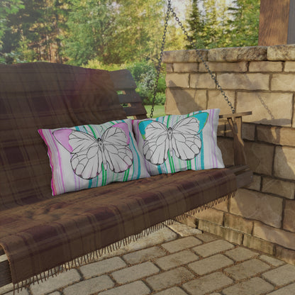 Pillows Outdoor Watercolor Butterfly Whimsy