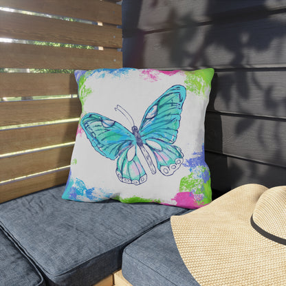 Swing Outdoor Pillow Visible things are temporary