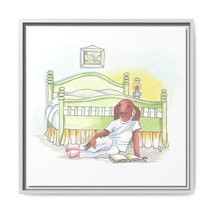 Dogi Fun Matte Canvas Framed