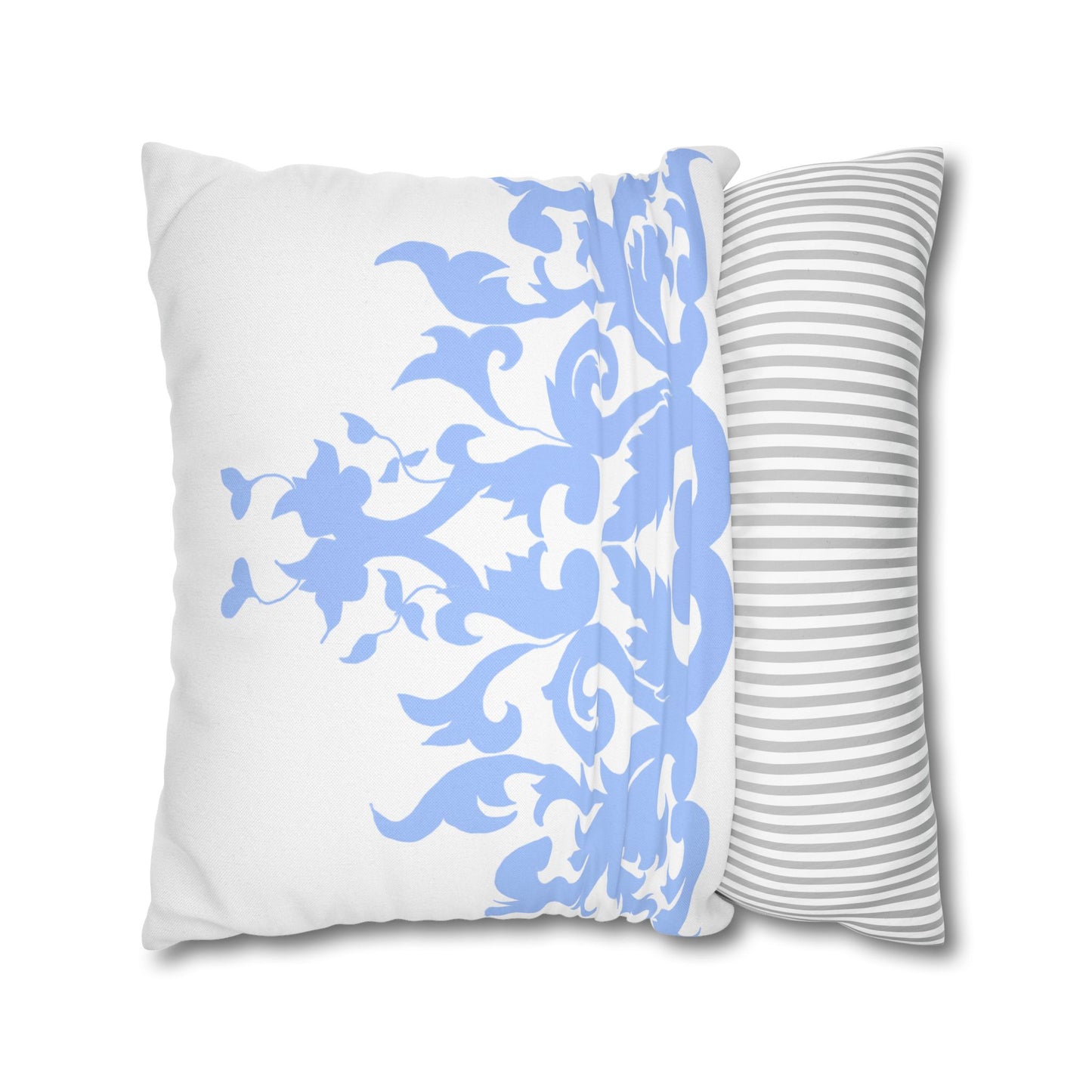 Blue and White Porcelain Square Pillowcase