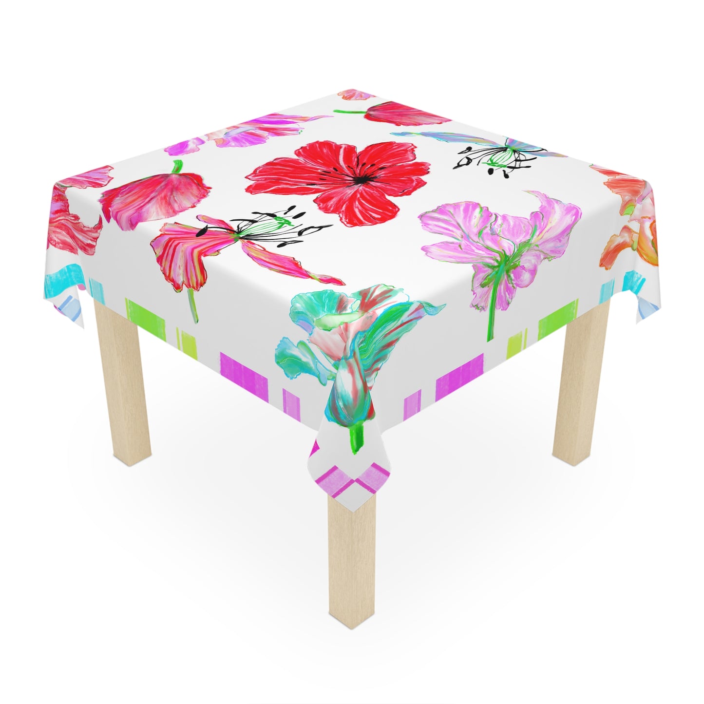 Vibrant Tulips Tablecloth