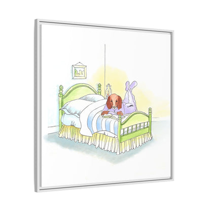 Dogi Fun Matte Canvas Framed