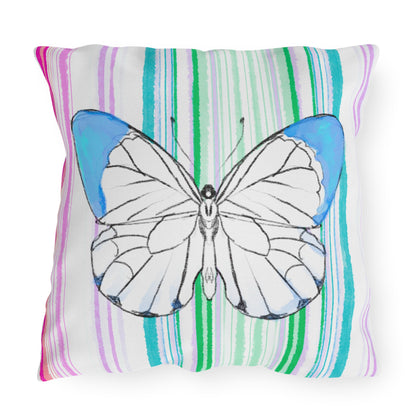 Pillows Outdoor Watercolor Butterfly Whimsy