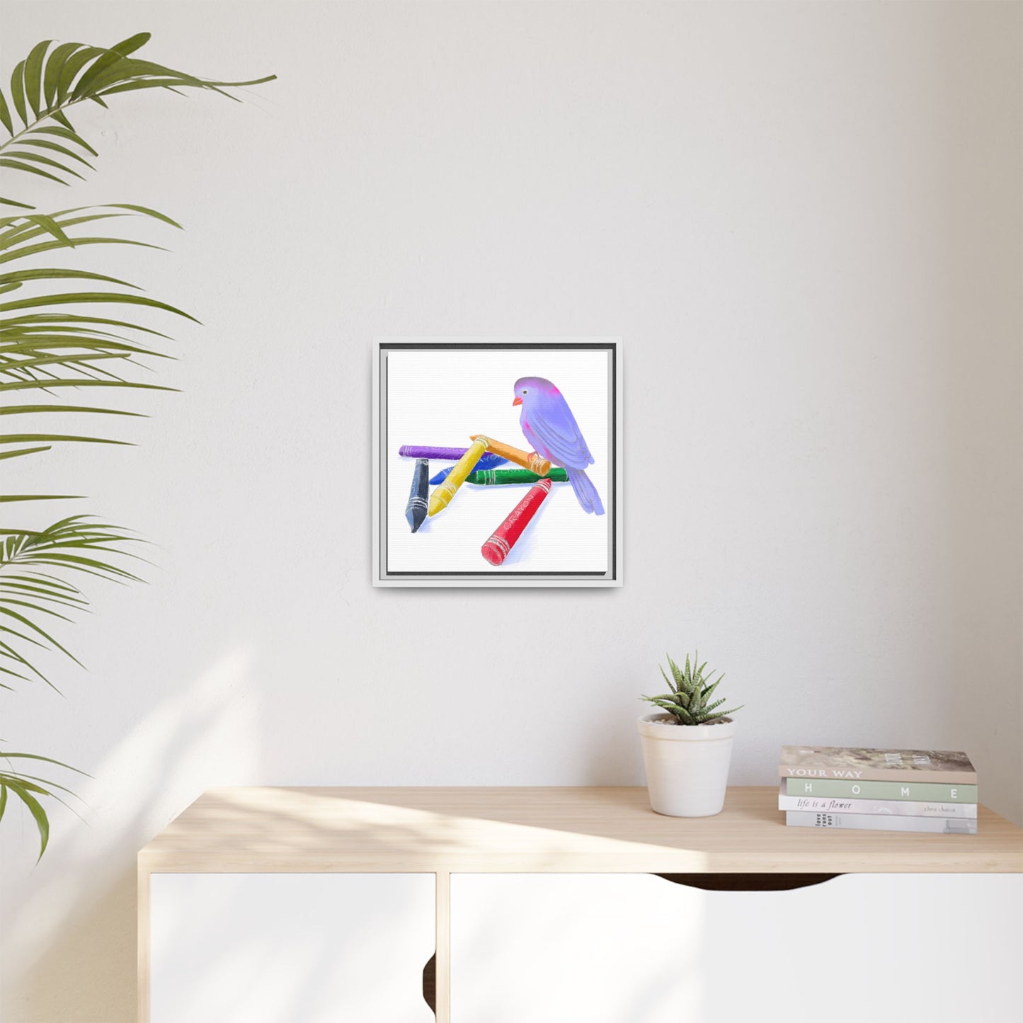 Jolly Birds Matte Canvas Framed