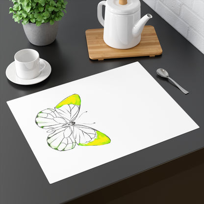 Placemat, 1pc Lucy Butterfly  Light Yellow