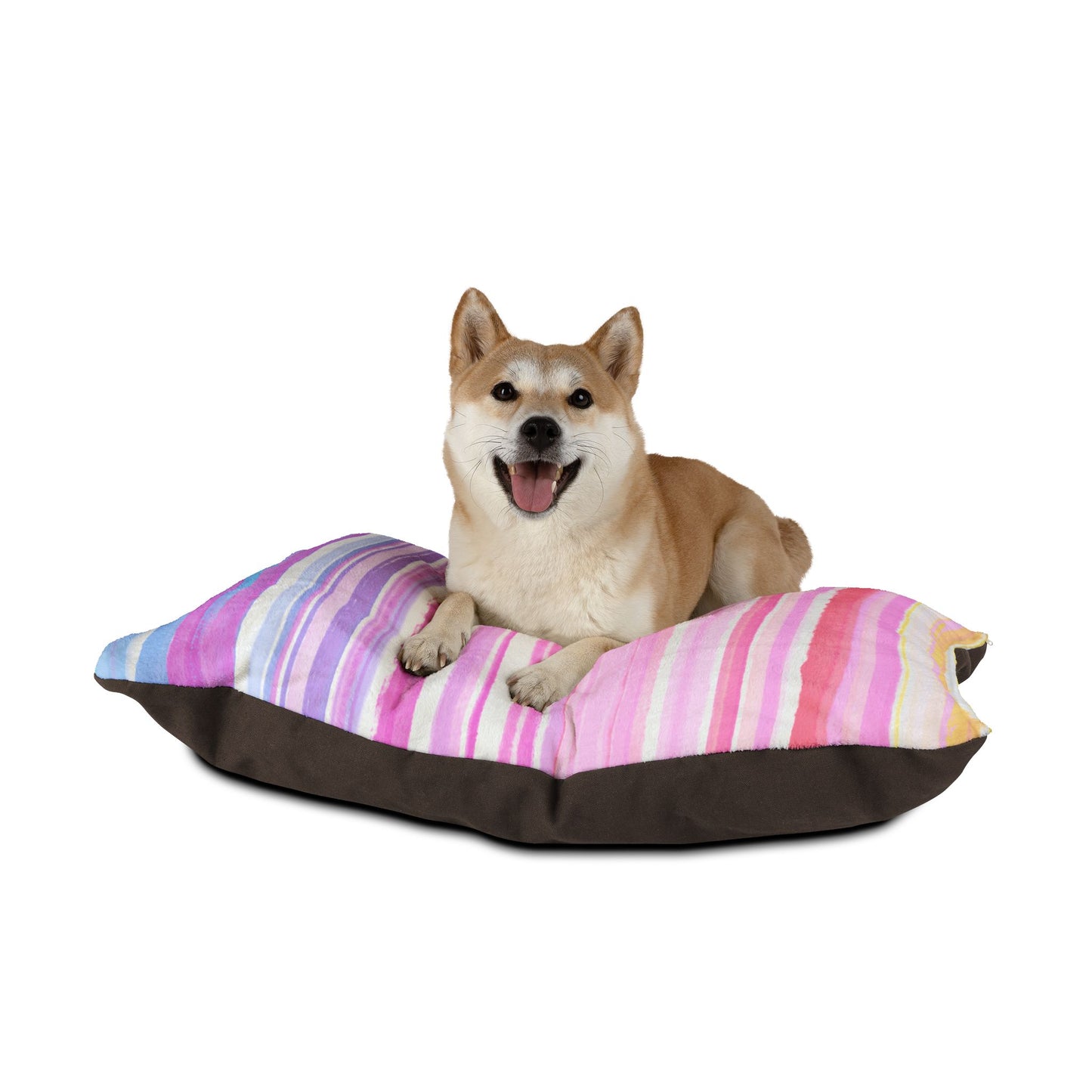 Watercolor Stripes Pet Bed
