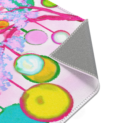 Christmas  Rugs Indoor Pink Whimsy Tree