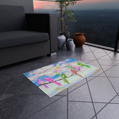 Indoor/Outdoor Rug Branch of Birds #1