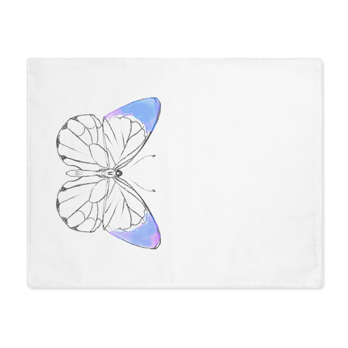 Placemat, 1pc Lucy Butterfly Light Blue