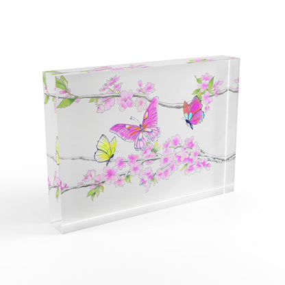 Blossom Whirl Acrylic Art Block